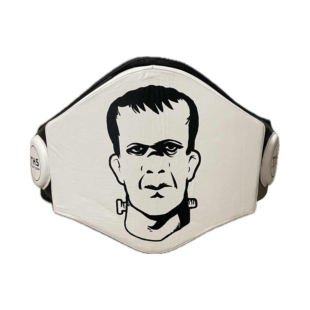 THS Fight Gear Extra Padding Lightweight Belly Pad - Real Leather
