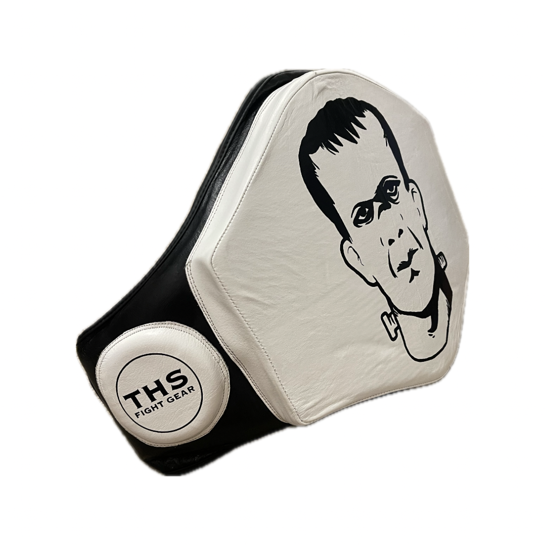 THS Fight Gear Extra Padding Lightweight Belly Pad - Real Leather