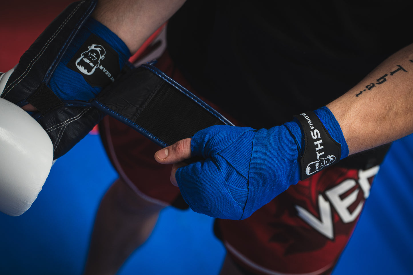 Muay Thai & Boxing Hand Wraps 4.5 metres - (Blue)