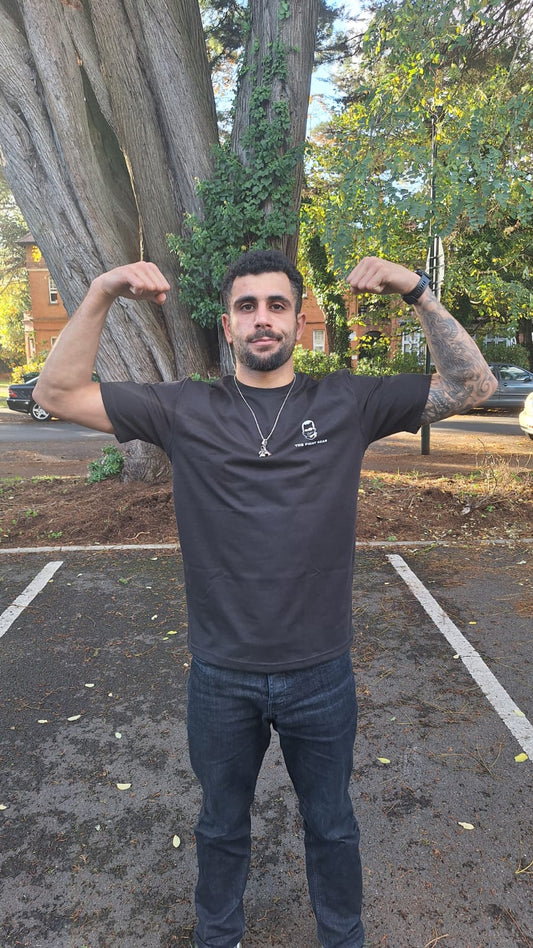 Sweat Now Shine Later100% Cotton T-Shirt (Black)